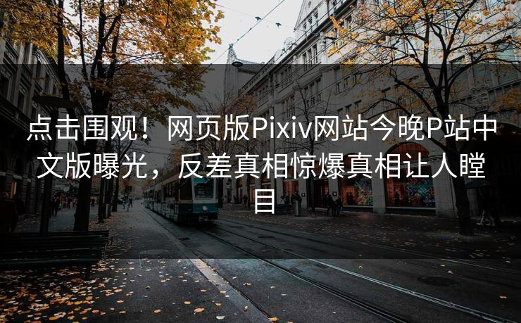 点击围观！网页版Pixiv网站今晚P站中文版曝光，反差真相惊爆真相让人瞠目