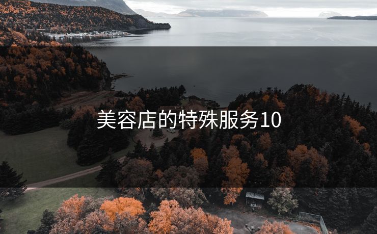 美容店的特殊服务10